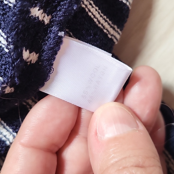 St john striped navy knit top large - Picture 6 of 6